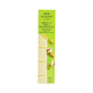 Majani Bianco con Crema al Pistacchio Salato 65g