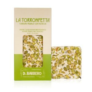 D.Barbero La Torronfetta Crumbly Sliced Nougat with Pistachios 50g