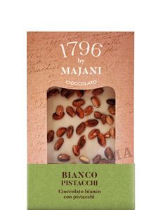 Majani White Chocolate with whole pistachios 115g